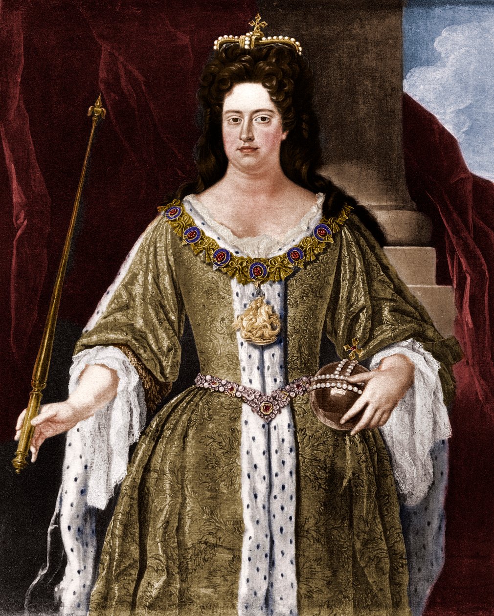 Drottning Anne, c1702 1906. av Unbekannt