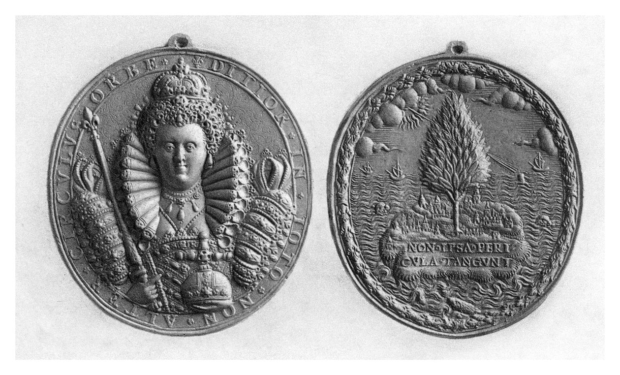 Drottning Elizabeth I-medalj, 1500-talet, 1896 av Unbekannt