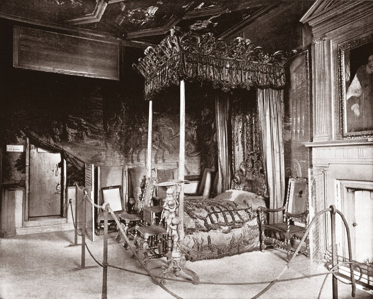 Queen Marys sovrum i Holyroodhouse, Edinburgh, Skottland, 1894. av Unbekannt
