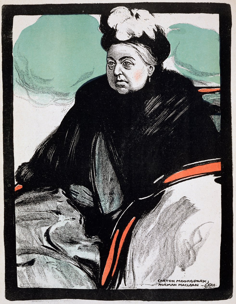 Drottning Victoria, 1901 av Unbekannt