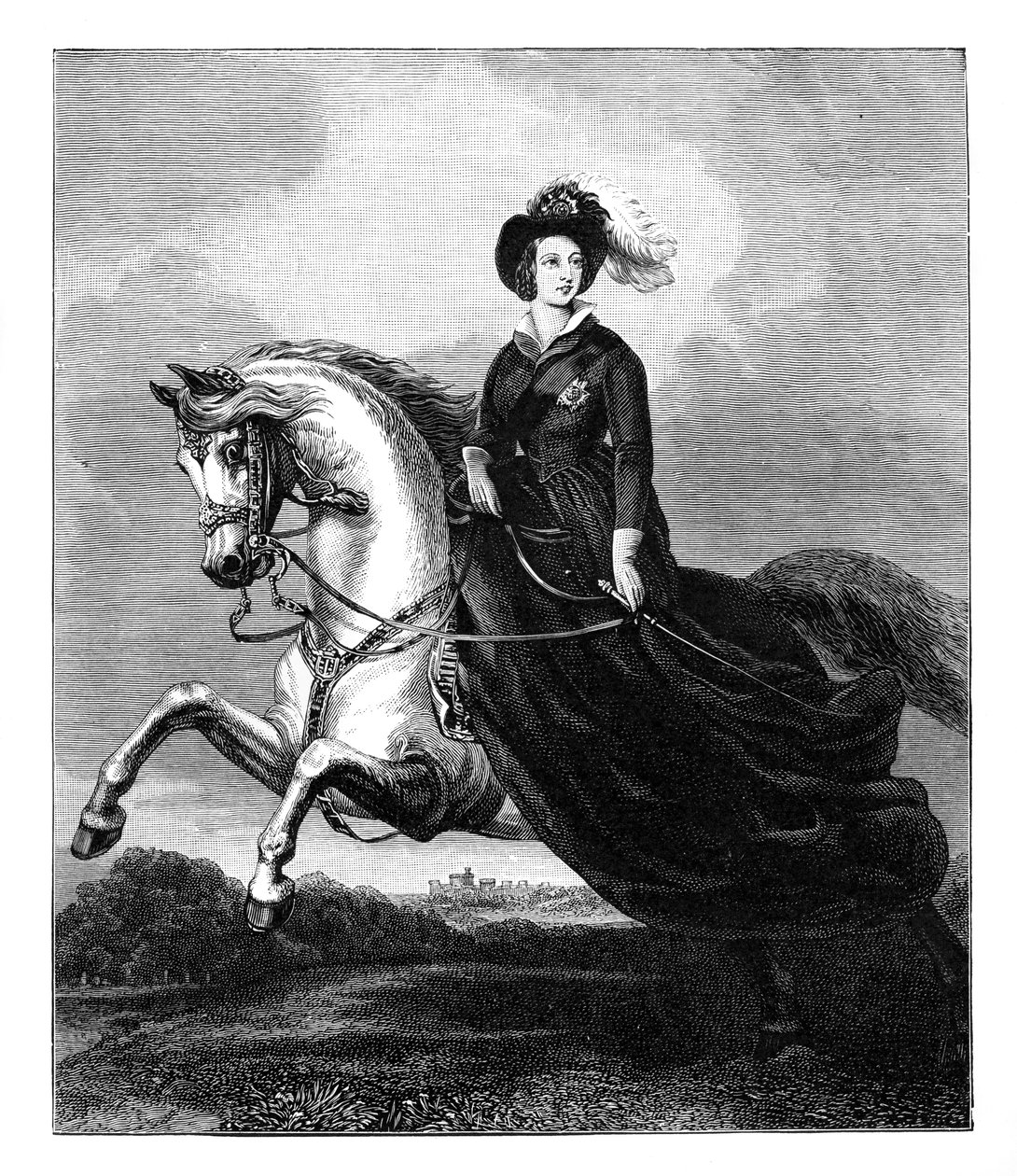 Drottning Victoria, c1840-talet, sent 1800-tal av Unbekannt