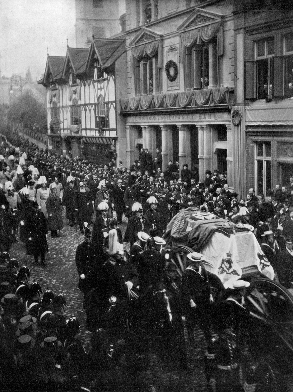 Drottning Victorias begravningståg, 1901 av Unbekannt