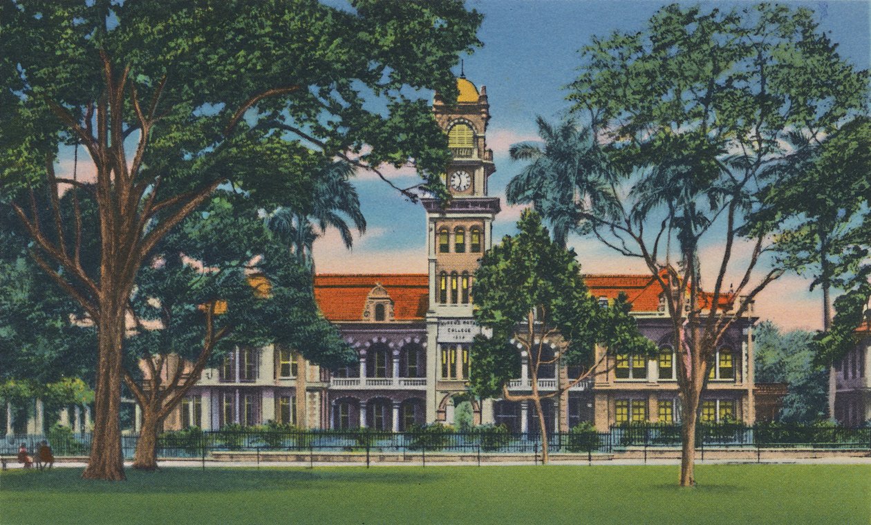 Queens Royal College, Trinidad, B.W.I., c1940-talet. av Unbekannt