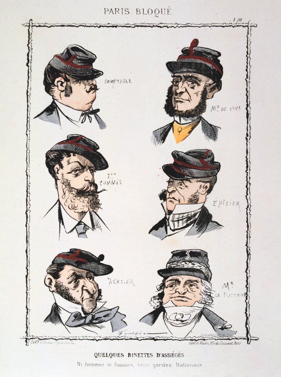 Några belägringar, 1870-1871 av Unbekannt