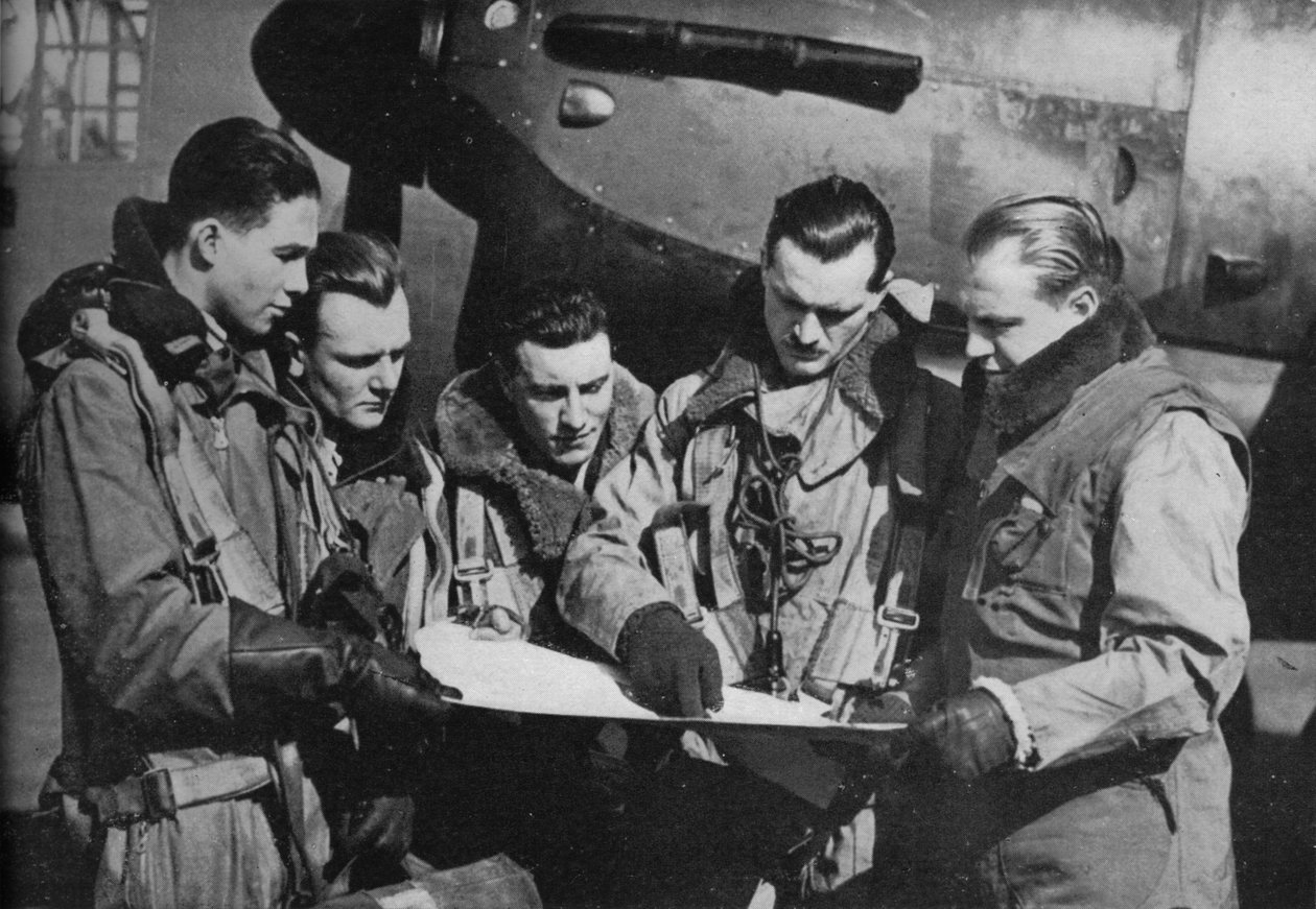 RAF bombplansbesättning, 1941 av Unbekannt