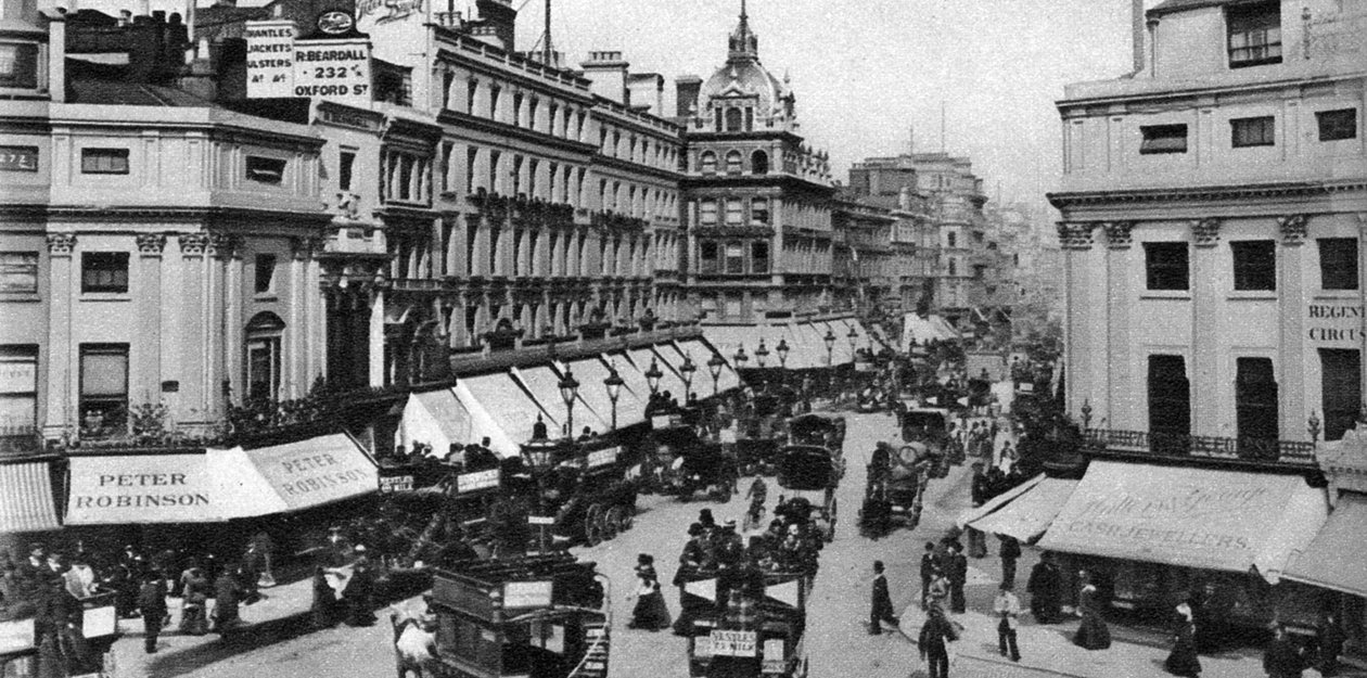 Regent Circus Oxford Circus, London, 1880-talet, 1926-1927 av Unbekannt