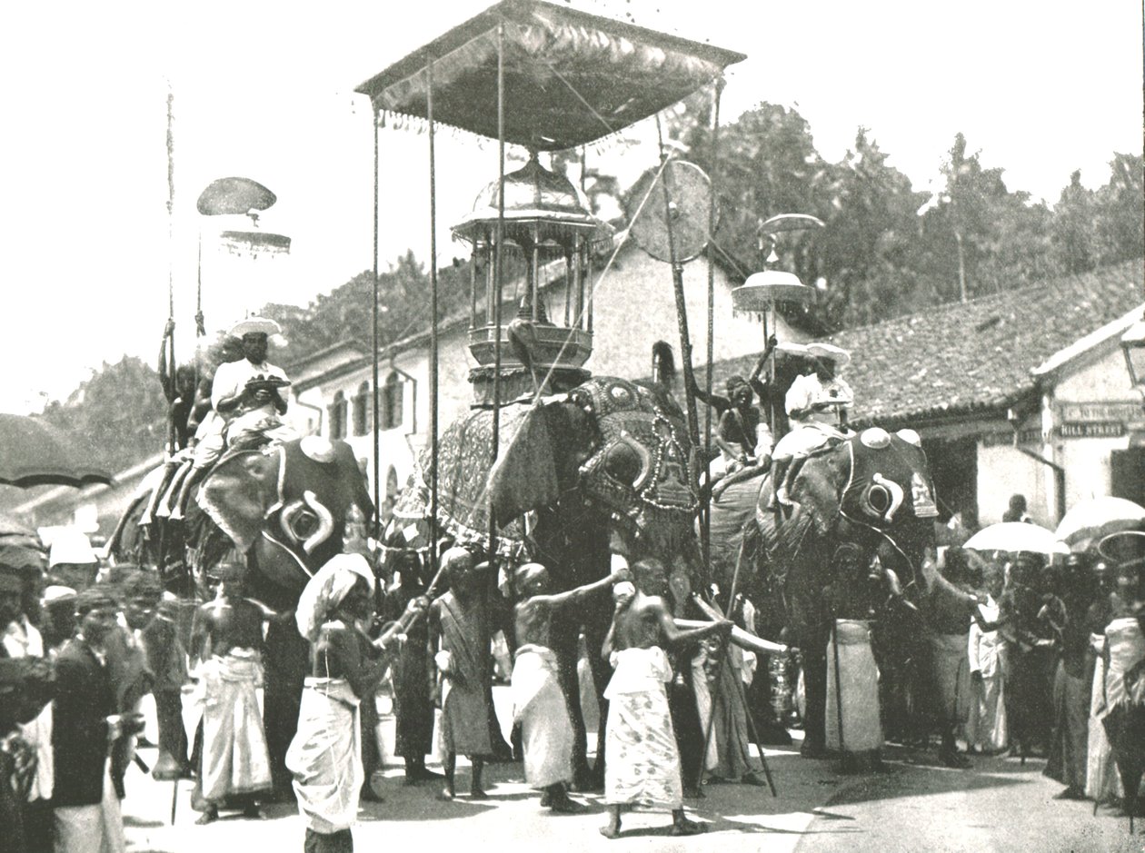 Religiös procession, Colombo, Ceylon, 1895. av Unbekannt