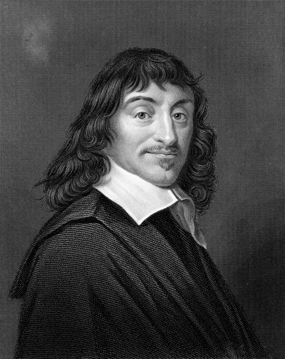Rene Descartes, fransk filosof och matematiker, 1835 av Unbekannt