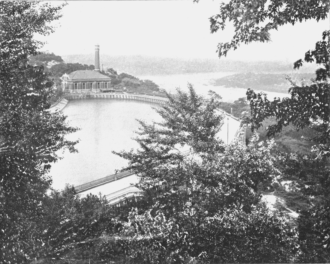 Reservoir, Eden Park, Cincinnati, Ohio, USA, c1900. av Unbekannt
