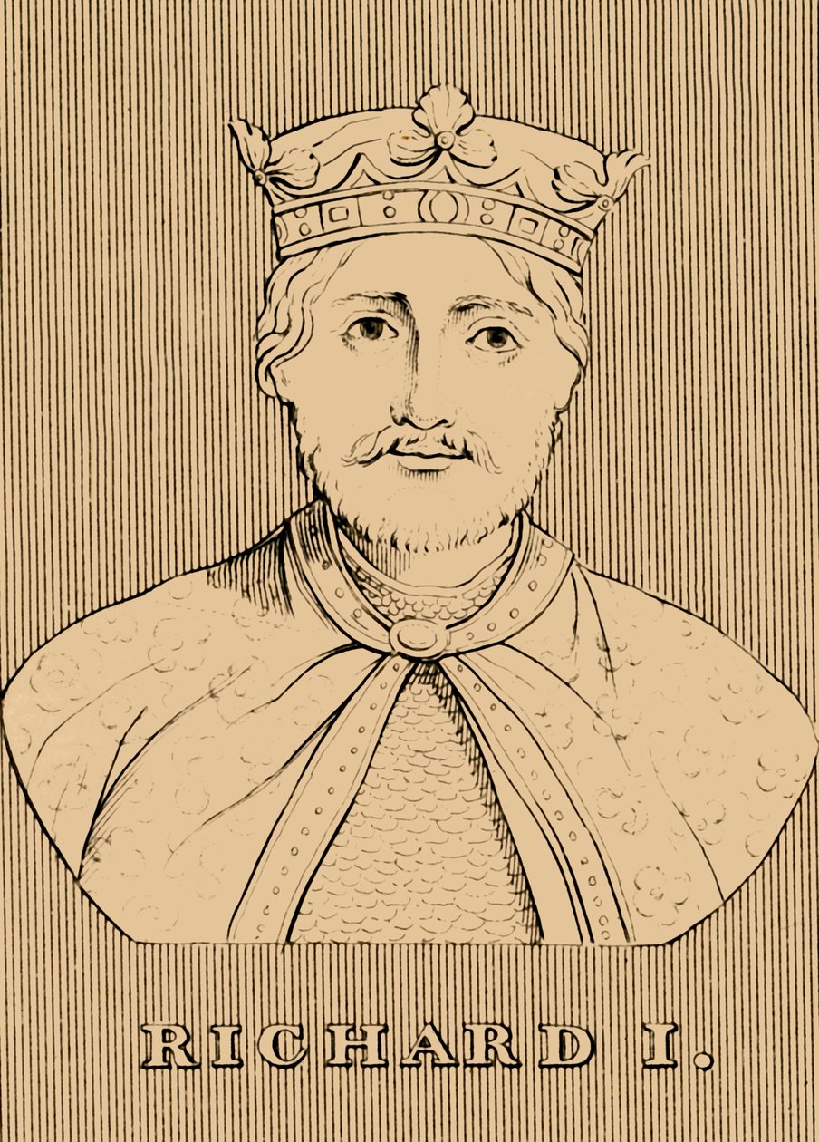 Richard I, 1157-1199, 1830. av Unbekannt