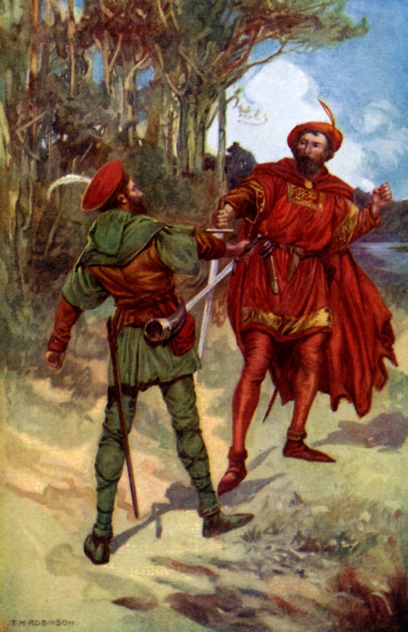 Richard I och Robin Hood, 1925 av Unbekannt