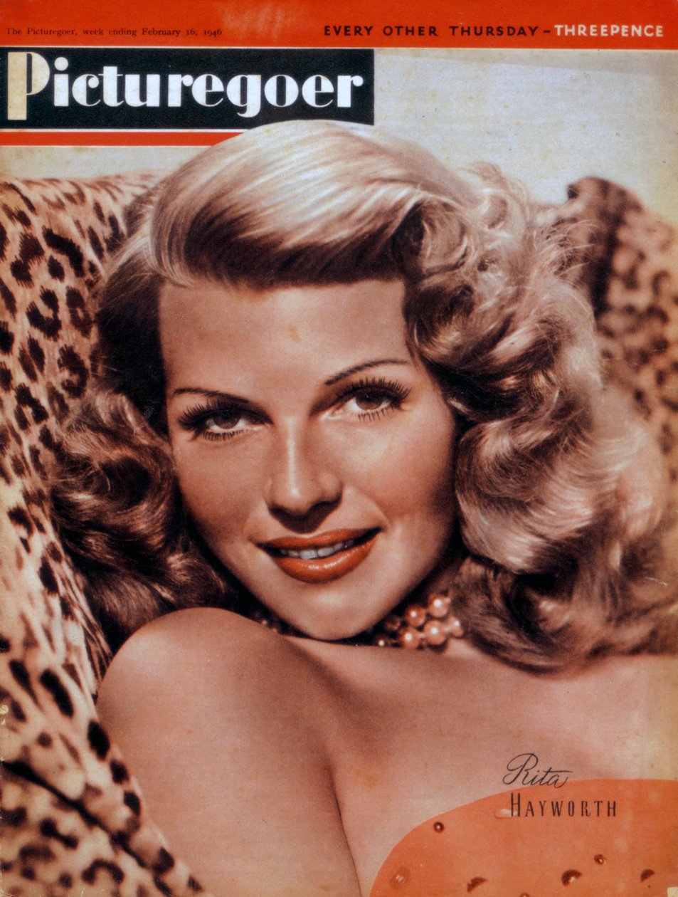 Rita Hayworth 1918-1987, amerikansk skådespelerska, 1946 av Unbekannt