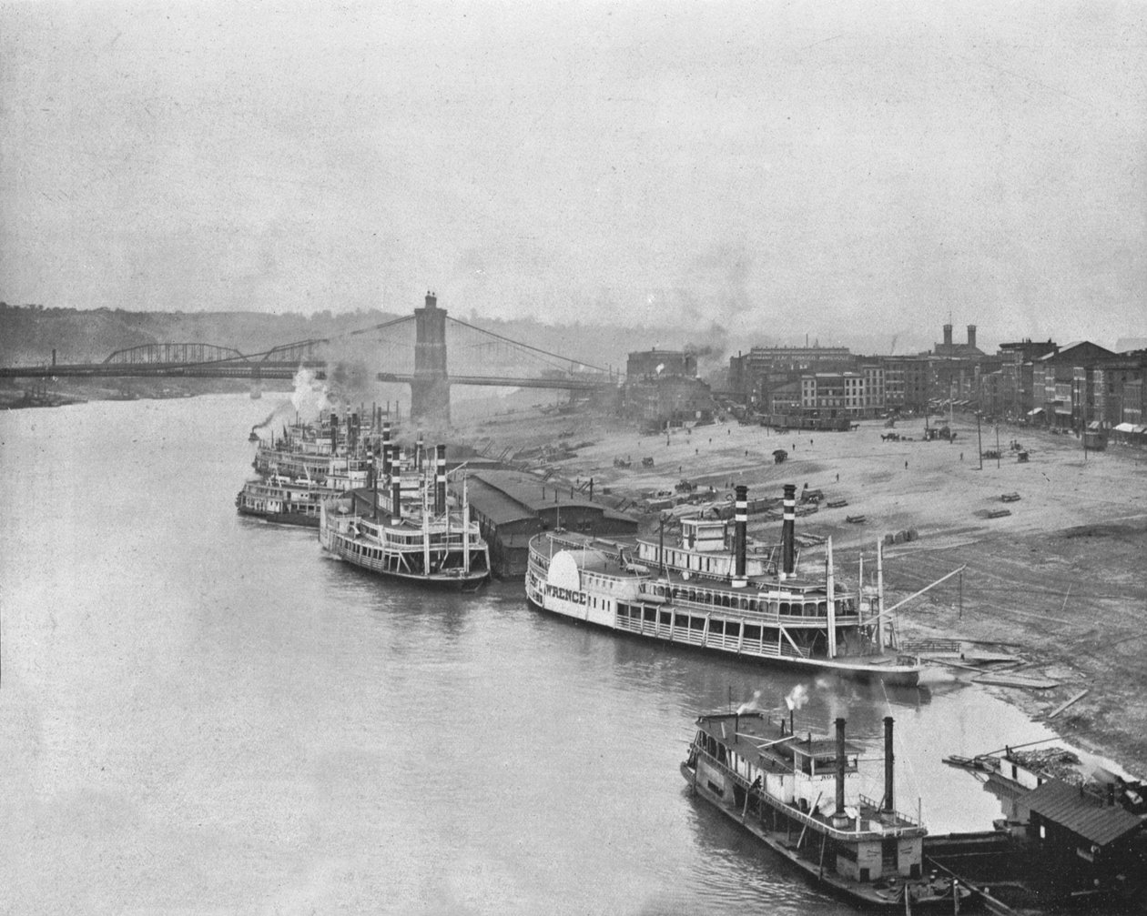 River Front, Cincinnati, Ohio, USA, c1900. av Unbekannt