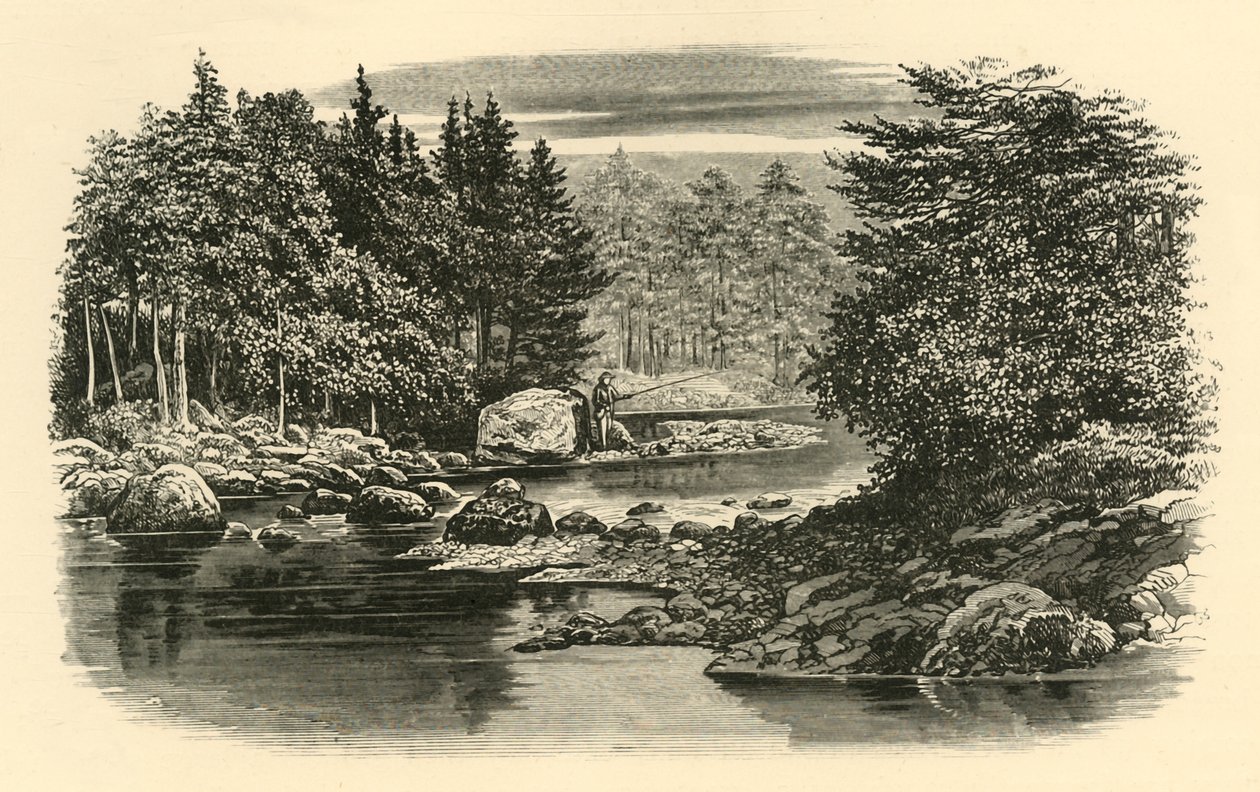 River Scene, Langdale, c1890. av Unbekannt