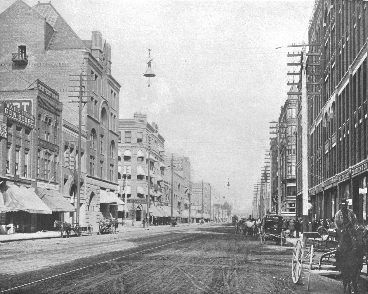Riverside Avenue, Spokane, Washington, USA, c1900. av Unbekannt