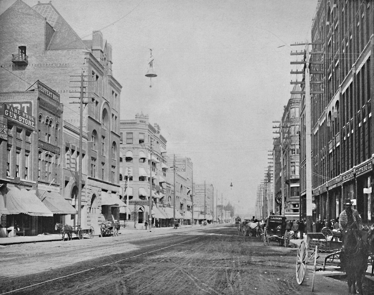 Riverside Avenue, Spokane, Washington, c1897. av Unbekannt