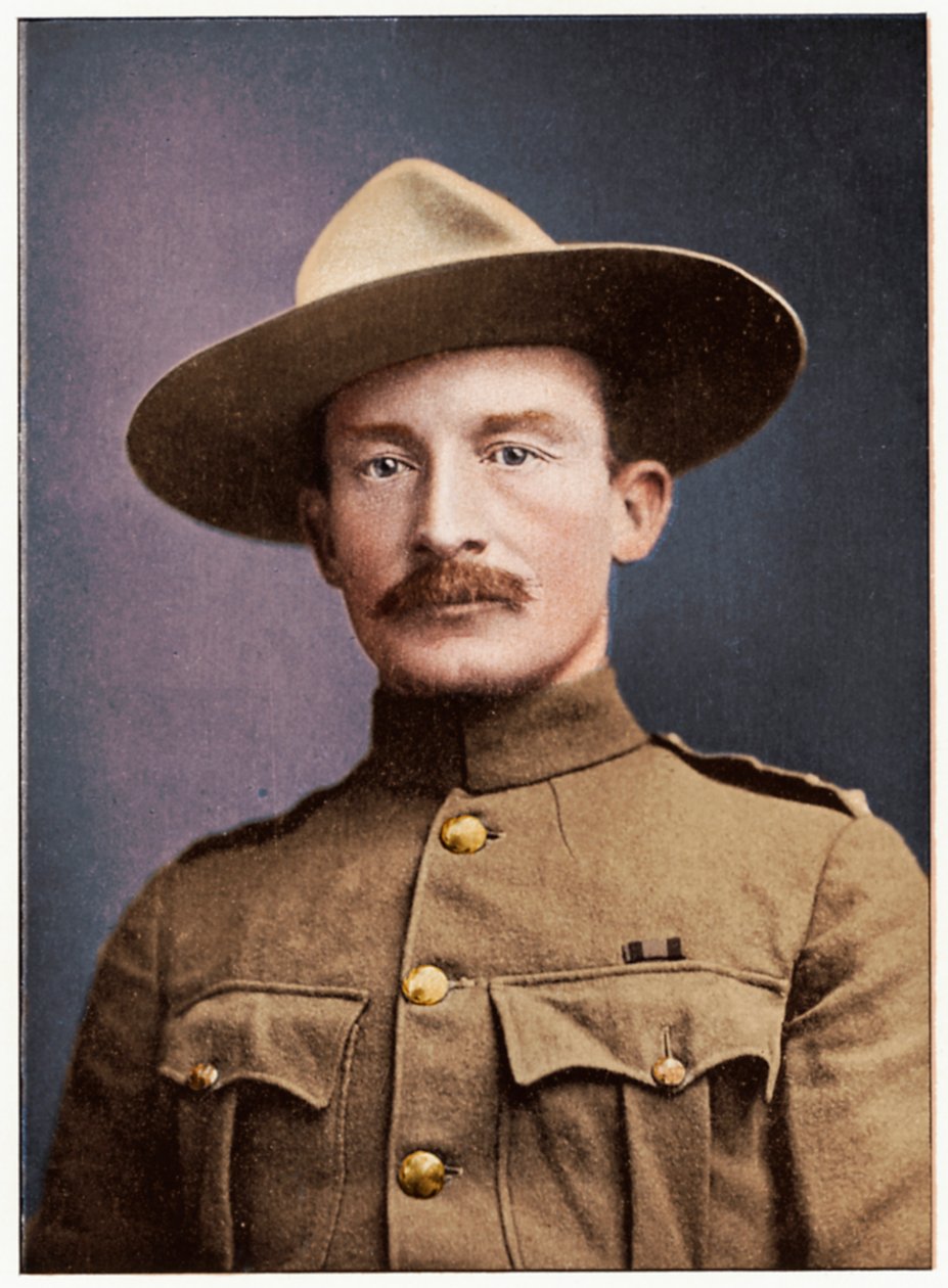 Robert Stephenson Smyth Baden-Powell, brittisk soldat, c1900. av Unbekannt