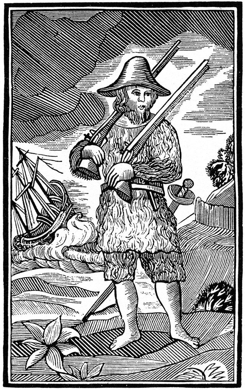 Robinson Crusoe, kapbokssnitt, 1700-talet 1964 av Unbekannt