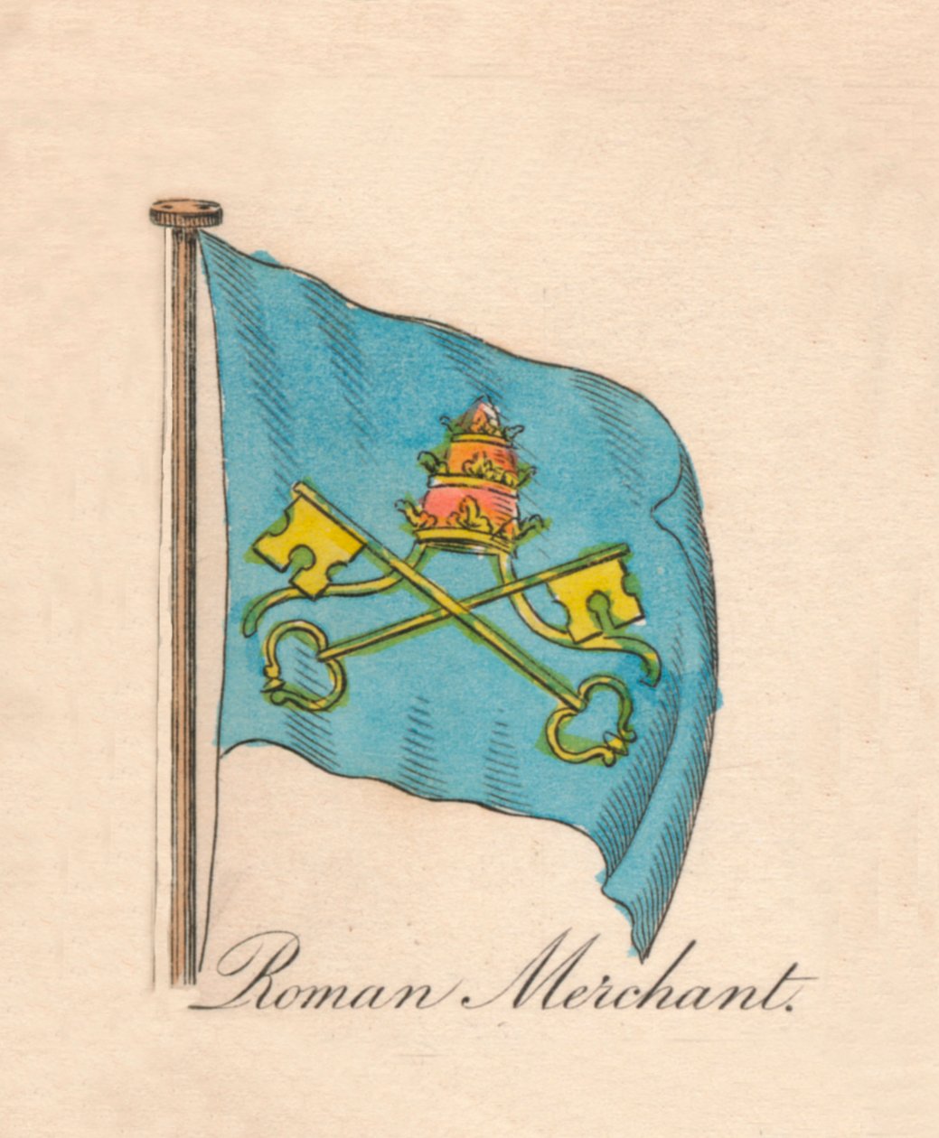 Romersk köpman, 1838 av Unbekannt