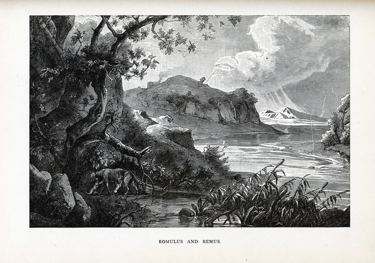 Romulus och Remus, 1882 av Unbekannt