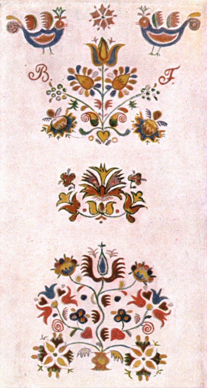 Rumsmålning, Mähren, Tjeckoslovakien, 1928. av Unbekannt