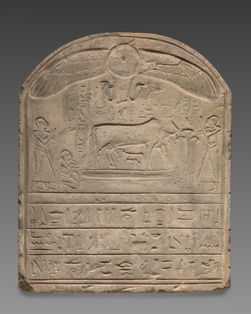 Round-toped stele, 332 BC-AD 395. av Unbekannt