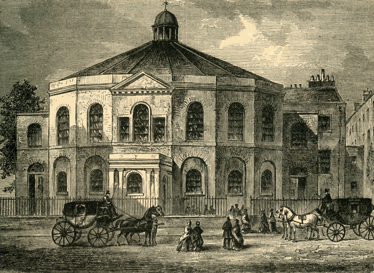 Rowland Hills Chapel 1814, c1878. av Unbekannt