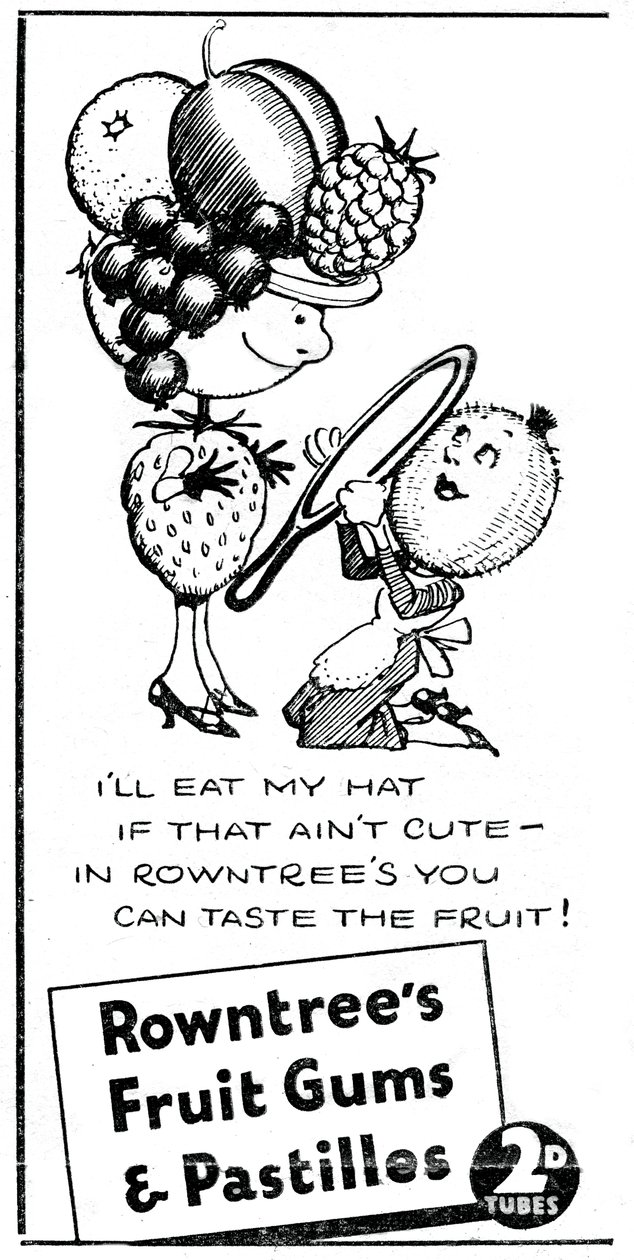 Rowntrees Fruit Gums and Pastilles, 1938 av Unbekannt