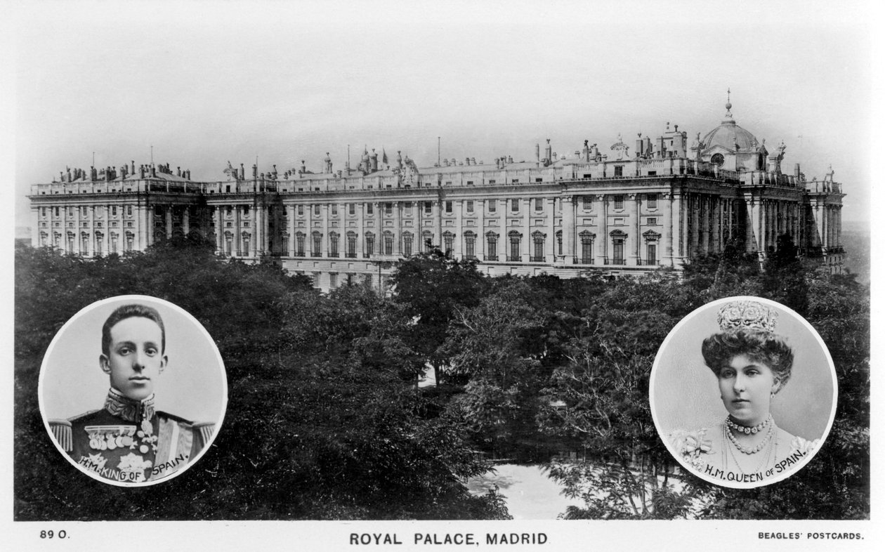 Kungliga palatset, Madrid, Spanien, tidigt 1900-tal av Unbekannt