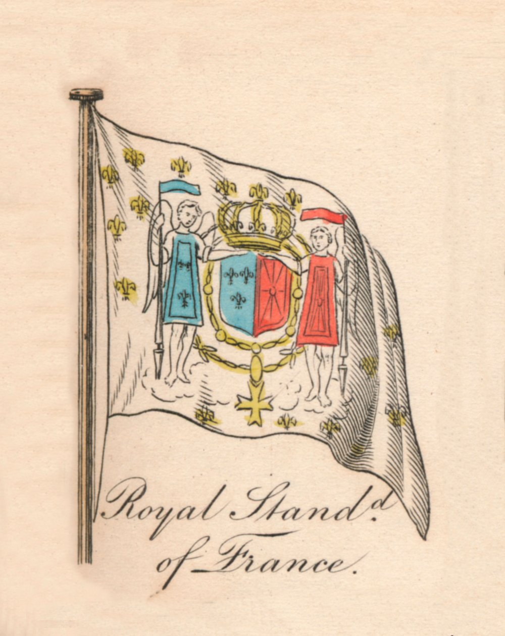 Royal Standard of France, 1838 av Unbekannt