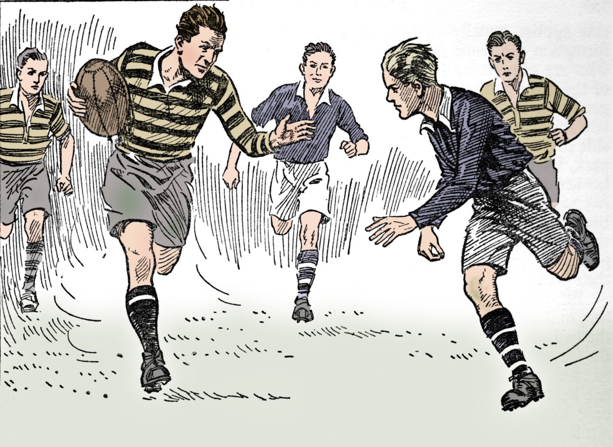 Rugbyfotboll, 1937 av Unbekannt