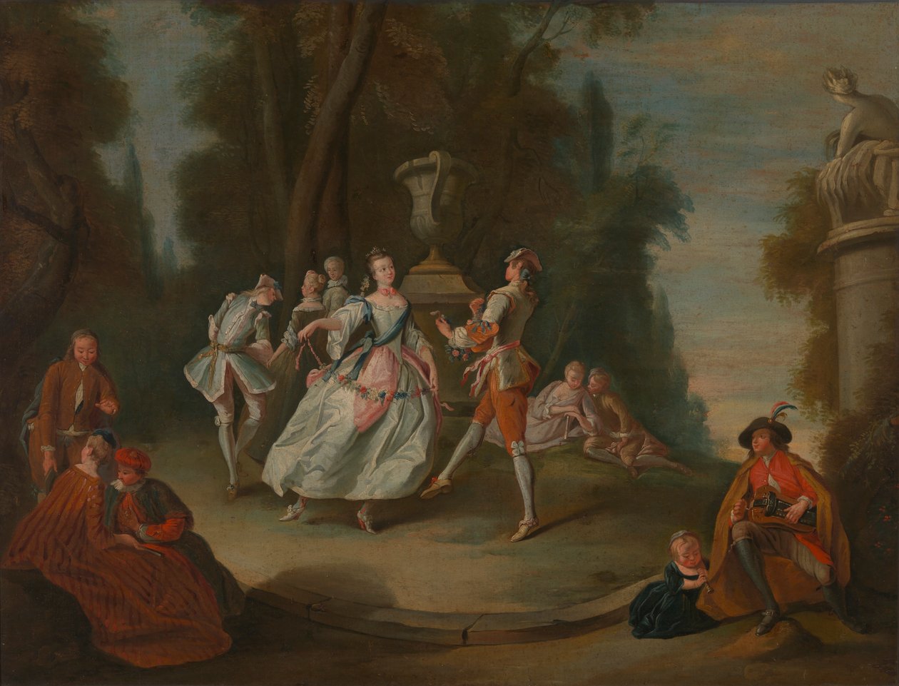 Rustik dans, 1700-1800-tal. av Unbekannt