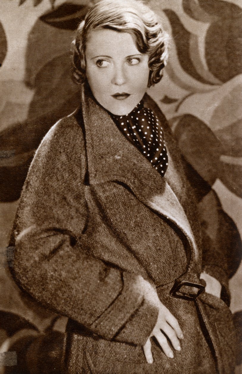 Ruth Chatterton, amerikansk skådespelerska, 1933 av Unbekannt