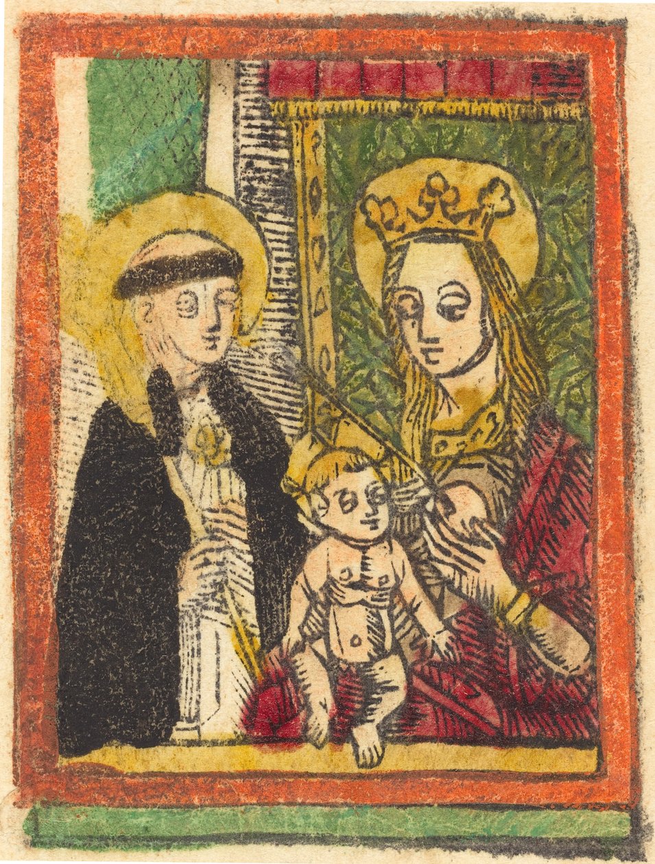 Sankt Bernard med Madonnan och barnet, 14801500. av Unbekannt