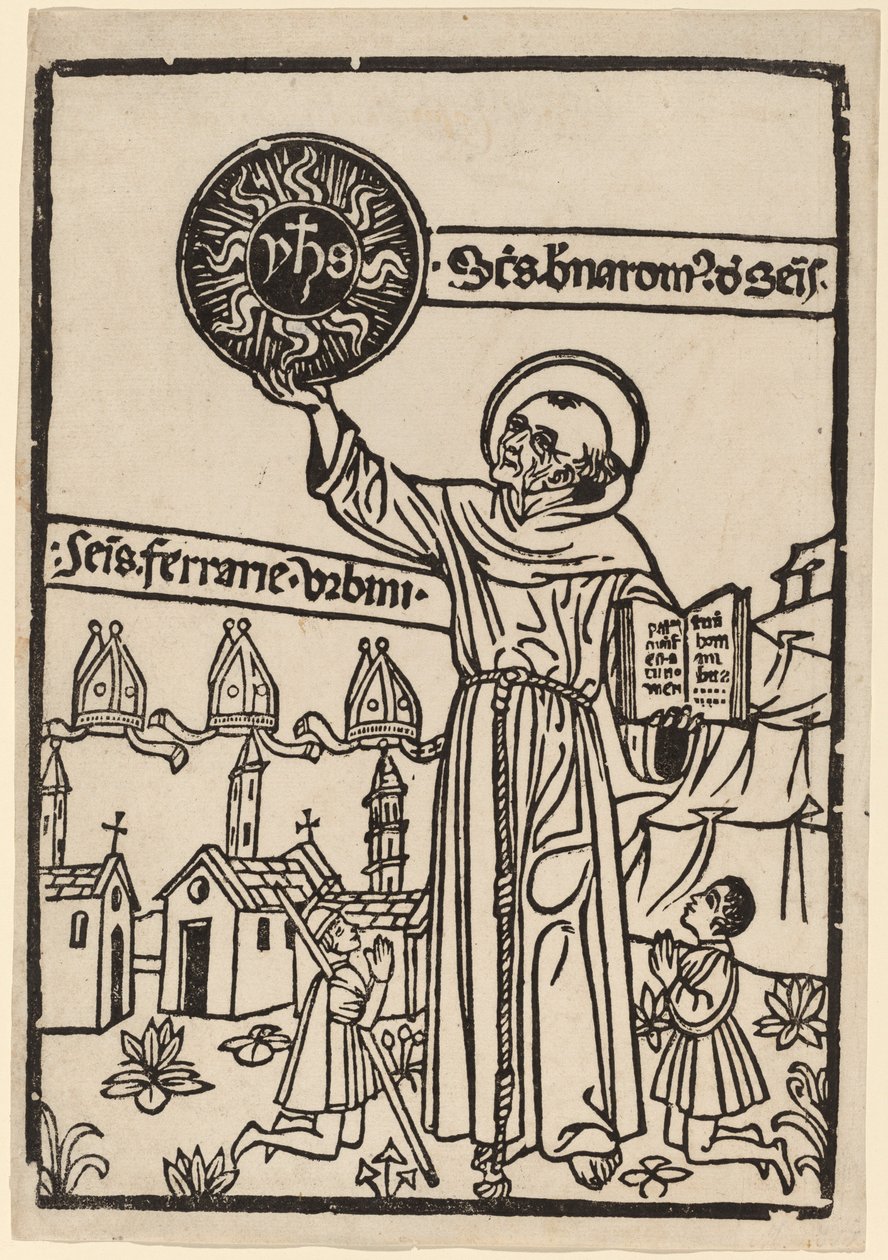 Sankt Bernardino av Siena, 14701480. av Unbekannt