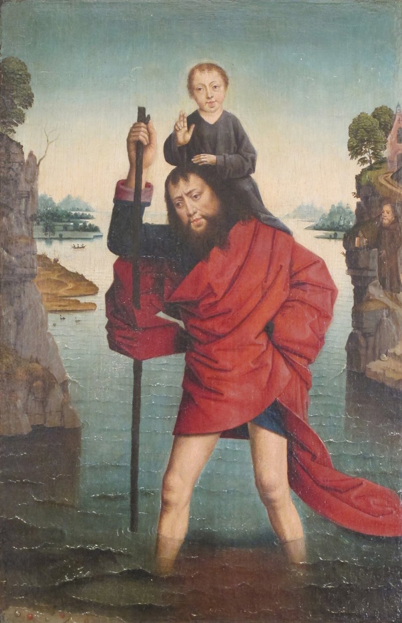 Sankt Kristofer och Kristusbarnet, efter 1485. av Unbekannt
