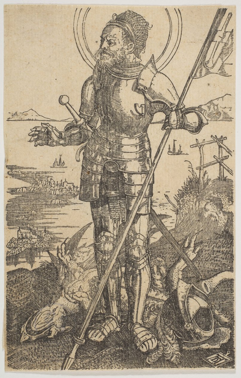 Saint George Stående kopia.n.d. av Unbekannt