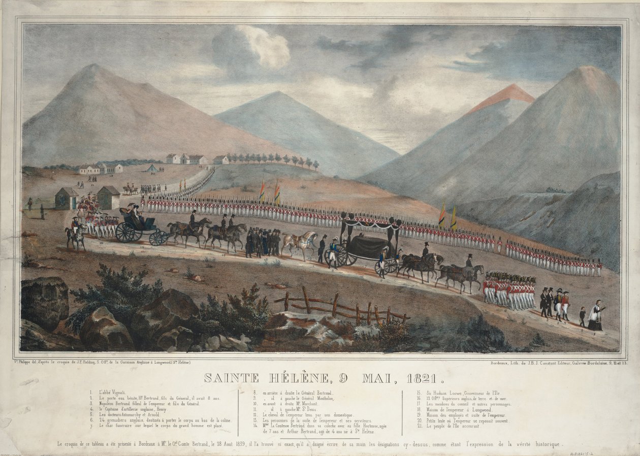 Sankta Helena, 9 maj 1821, 1839 av Unbekannt