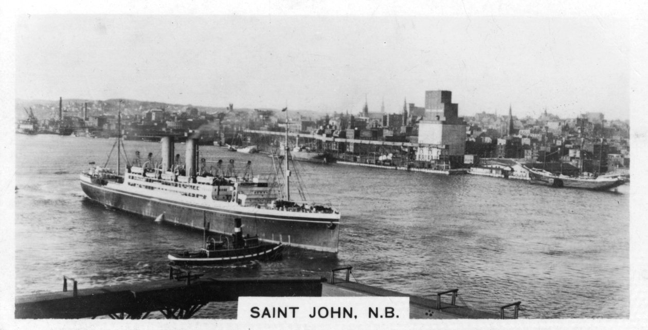 Saint John Harbour, New Brunswick, Kanada, c1920-talet av Unbekannt