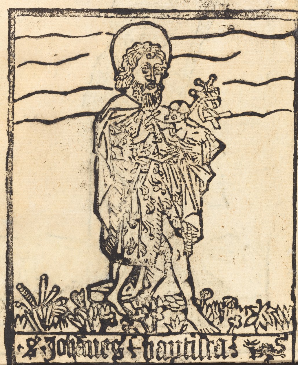 Johannes Döparen [recto], troligen 14601480. av Unbekannt