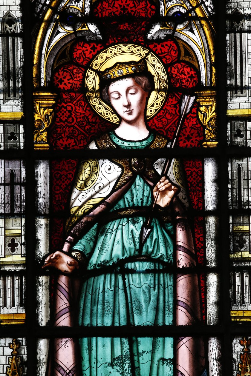 Sainte-Clotilde kyrka. Sankta Ursula. av Unbekannt