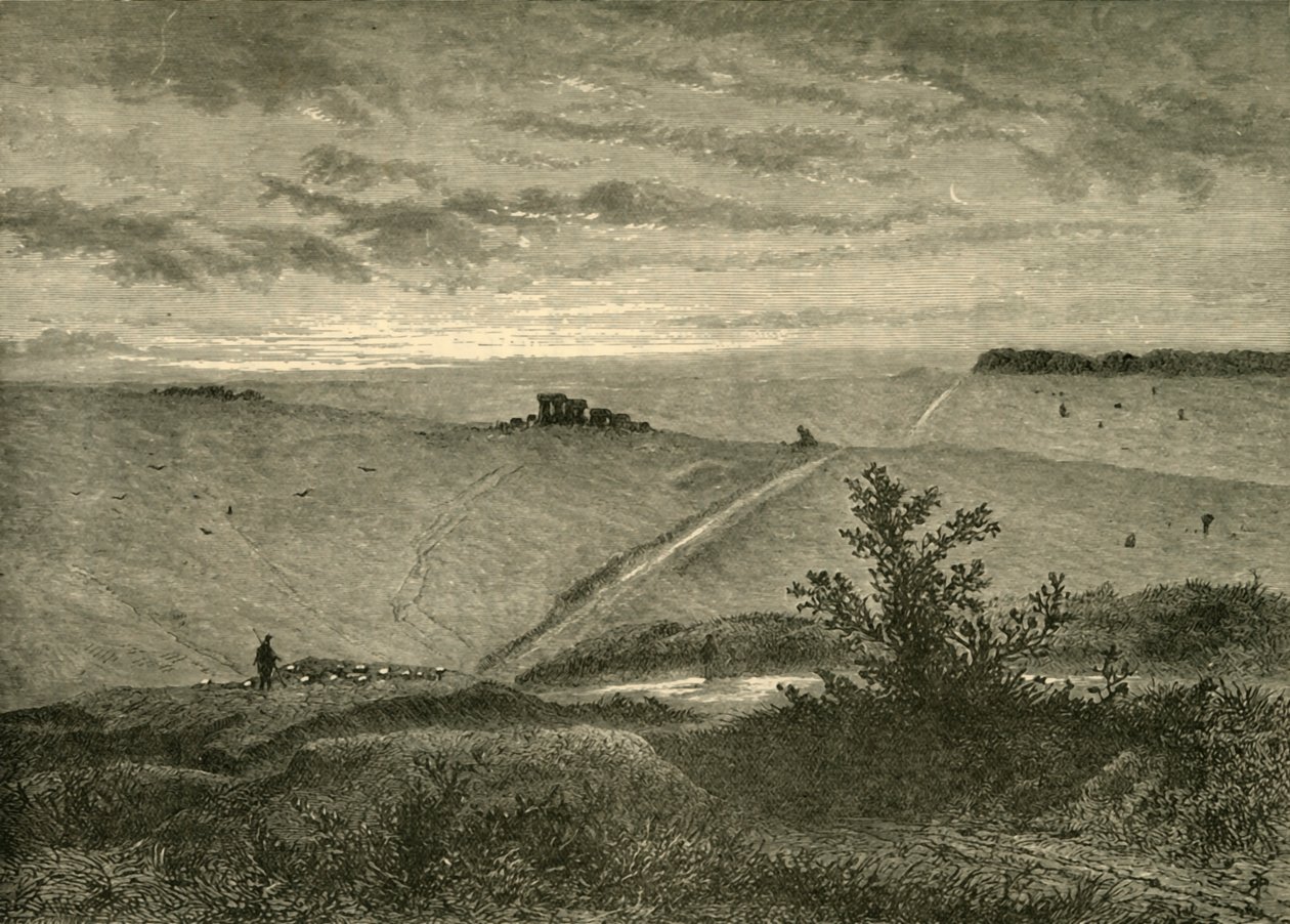 Salisbury Plain, från nära Amesbury, 1898. av Unbekannt