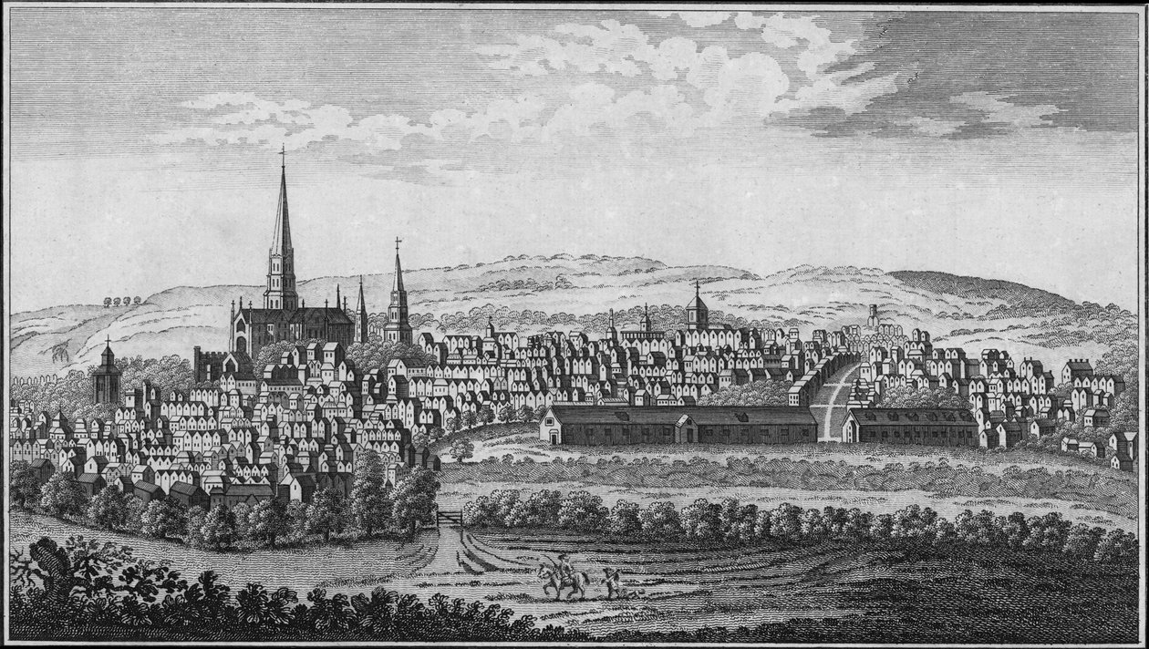 Salisbury, Wiltshire, mitten av slutet av 1700-talet. av Unbekannt