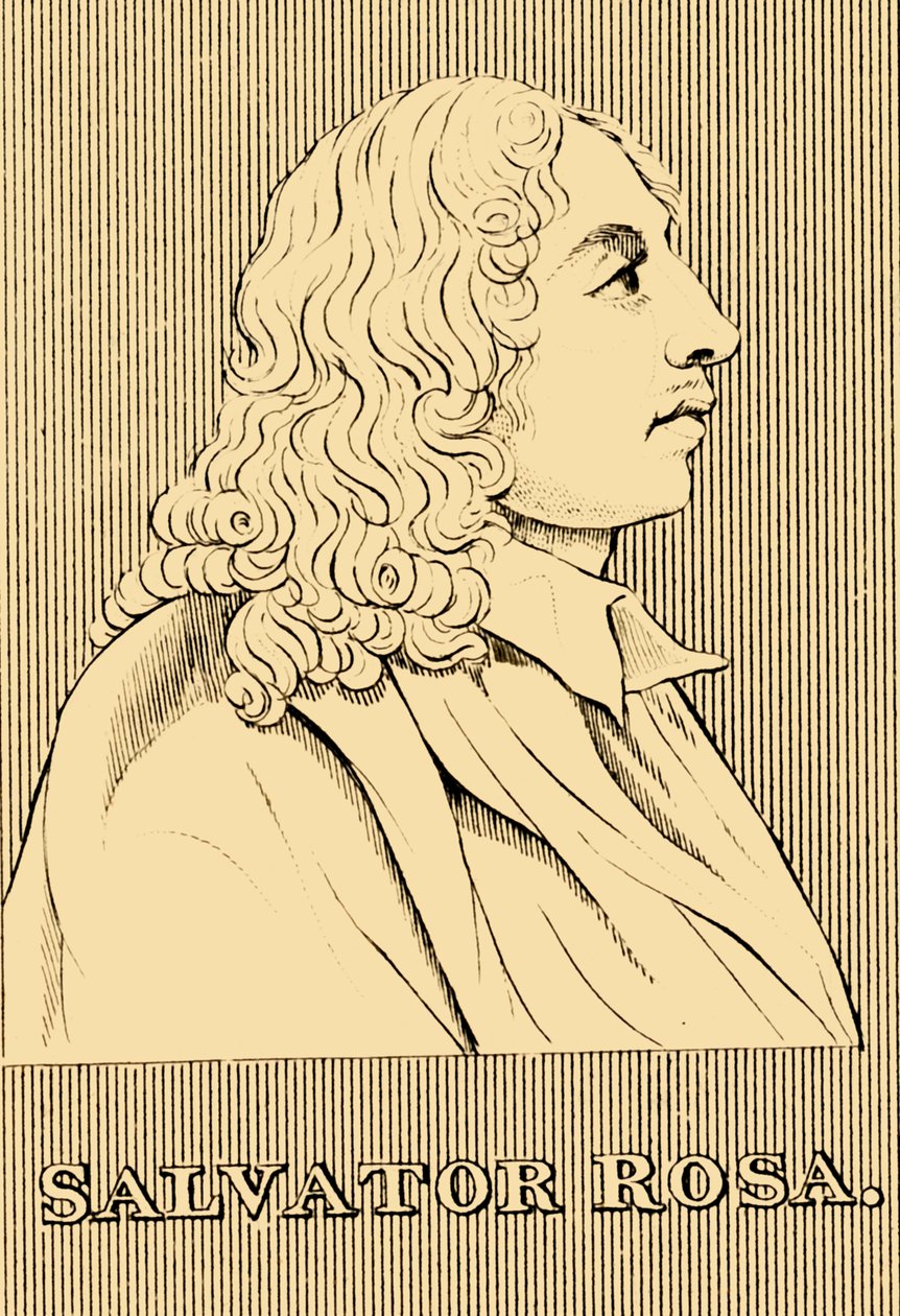 Salvator Rosa, 1615-1673, 1830. av Unbekannt