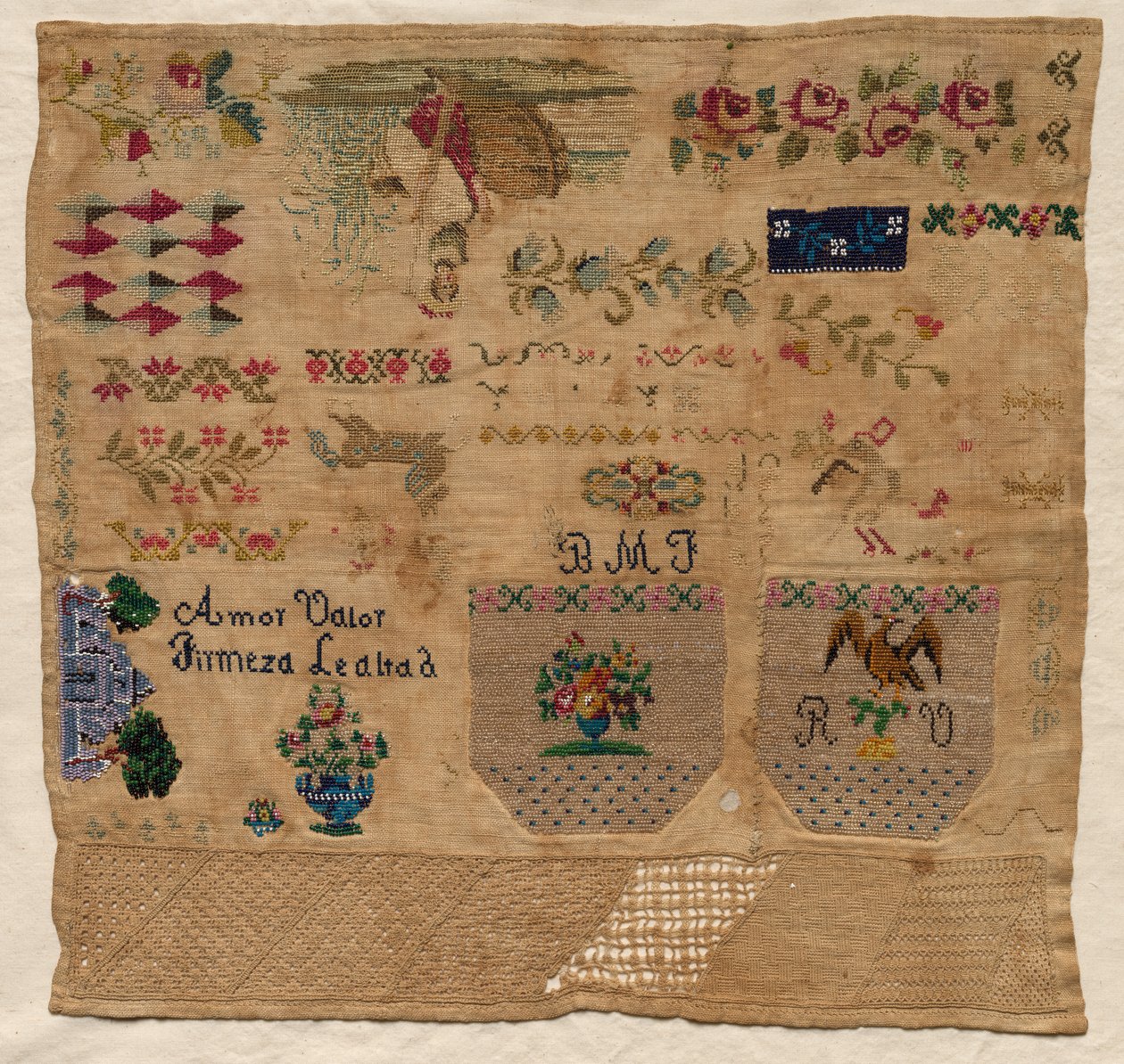 Sampler, 1800-tal. av Unbekannt