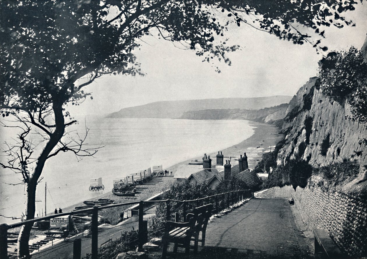 Sandown - The Bathing Beach, 1895 av Unbekannt
