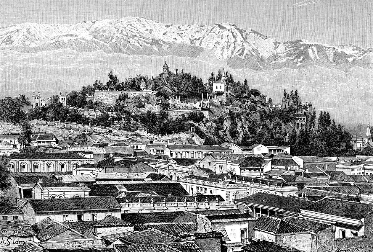 Santiago, Chile, 1895 av Unbekannt