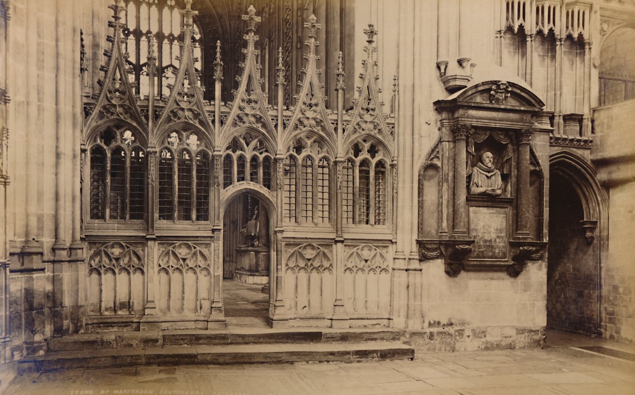 Scene of Martyrdom, Canterbury Cathedral, 1929. av Unbekannt