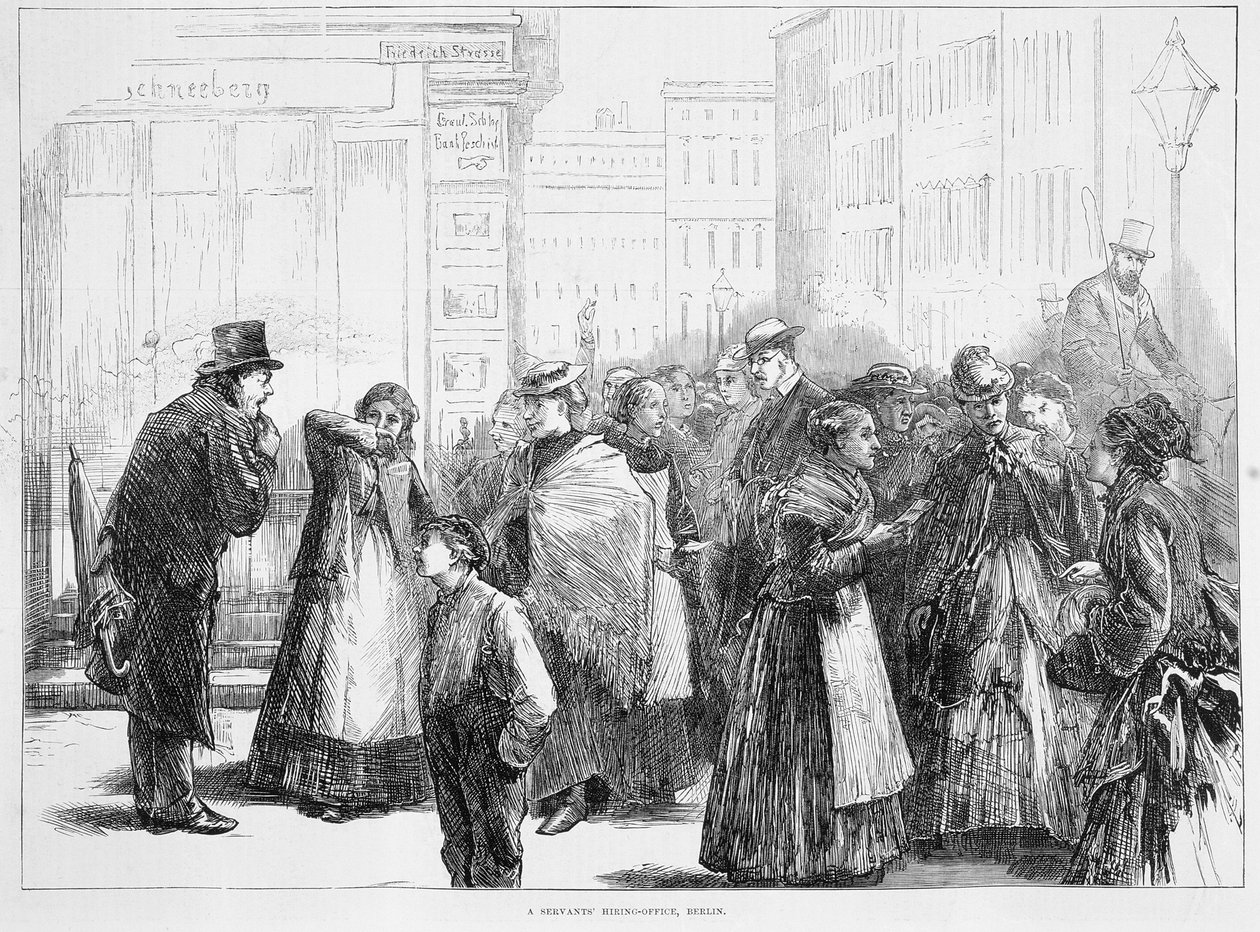 Anställningskontor för tjänstemän, Berlin, Tyskland, 1874 av Unbekannt