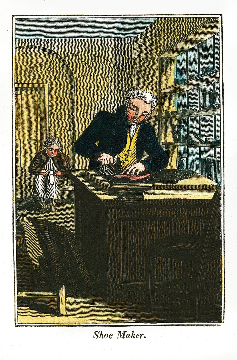 Skomakare, 1823 av Unbekannt